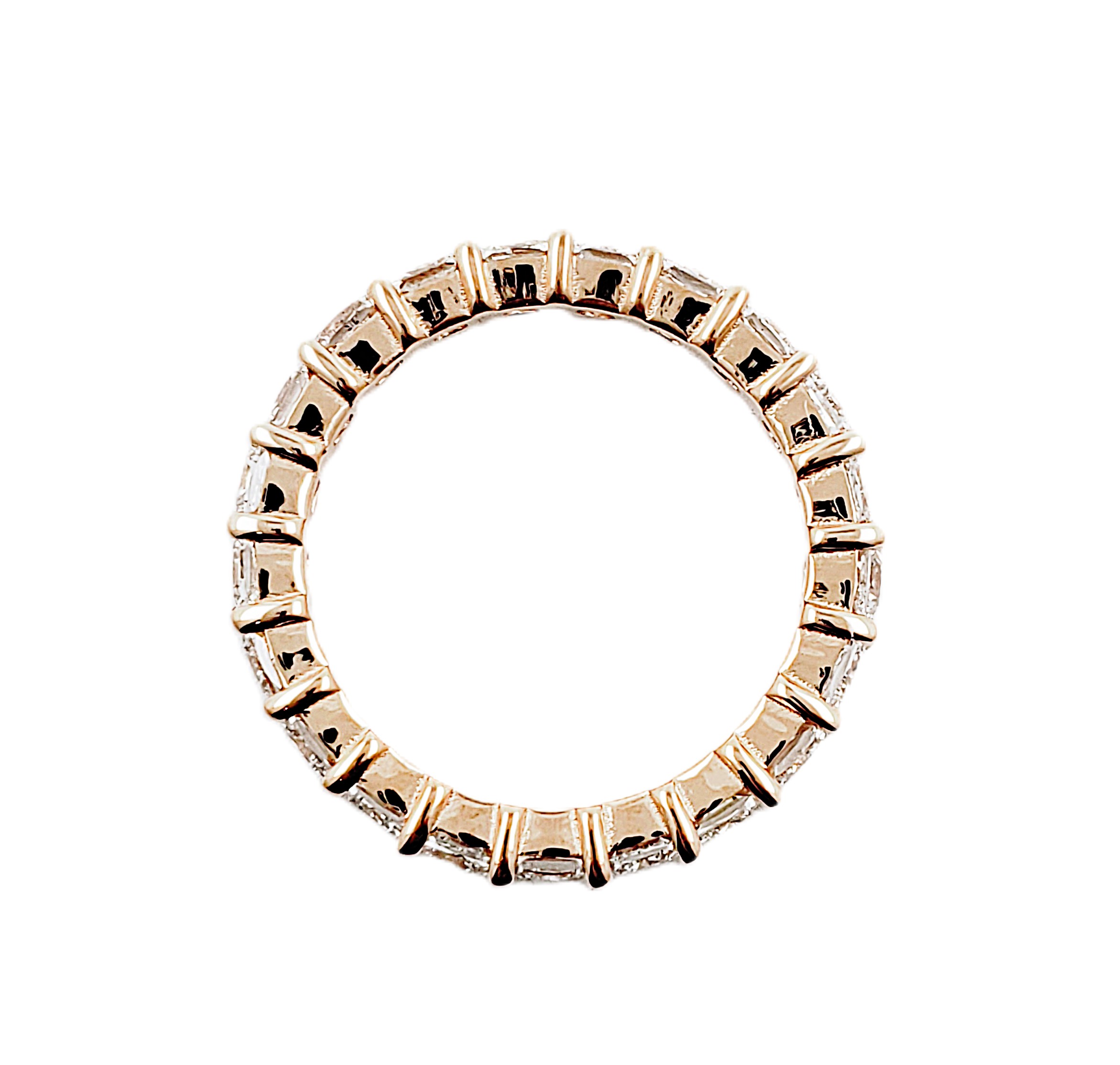 Cushion Cut Eternity Band